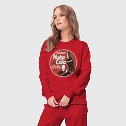 Костюм хлопковый женский Nuka Cola Ice Cold Retro, цвет: красный — фото 2