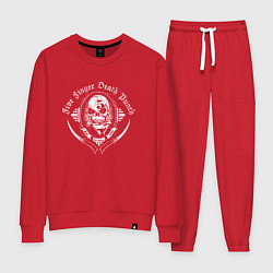 Костюм хлопковый женский Five Finger Death Punch Skull, цвет: красный