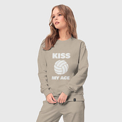 Костюм хлопковый женский Kiss - My Ace, цвет: миндальный — фото 2