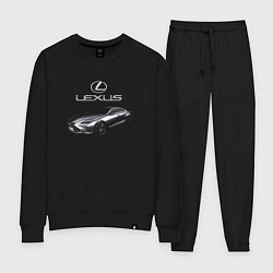 Костюм хлопковый женский Lexus Concept Prestige, цвет: черный