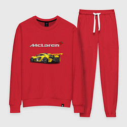 Костюм хлопковый женский McLaren Motorsport Racing Team!, цвет: красный