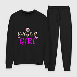 Костюм хлопковый женский Volleyball - Girl, цвет: черный