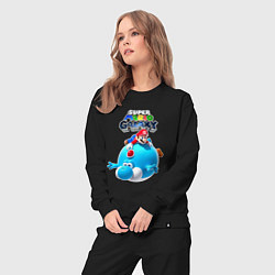 Костюм хлопковый женский Super Mario Galaxy Nintendo, цвет: черный — фото 2