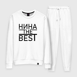 Костюм хлопковый женский НИНА THE BEST, цвет: белый