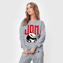 Костюм хлопковый женский JDM Panda Japan Симпатяга, цвет: меланж — фото 2