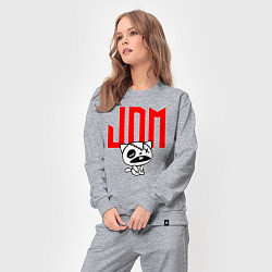Костюм хлопковый женский JDM Kitten-Zombie Japan, цвет: меланж — фото 2