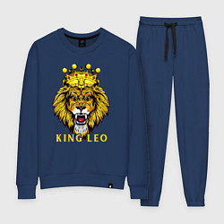 Костюм хлопковый женский KING LEO Король Лев, цвет: тёмно-синий