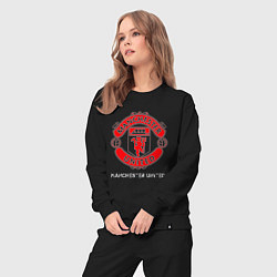 Костюм хлопковый женский MANCHESTER UNITED Manchester United, цвет: черный — фото 2