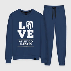 Костюм хлопковый женский Atletico Madrid Love Classic, цвет: тёмно-синий