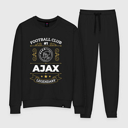 Костюм хлопковый женский Ajax: Football Club Number 1, цвет: черный