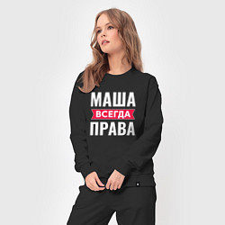 Костюм хлопковый женский МАША ВСЕГДА ПРАВА, цвет: черный — фото 2