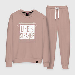 Костюм хлопковый женский Life Is Strange - games, цвет: пыльно-розовый