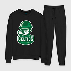 Костюм хлопковый женский Celtics Team, цвет: черный