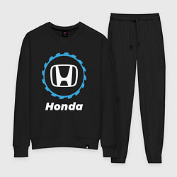 Костюм хлопковый женский Honda в стиле Top Gear, цвет: черный