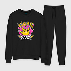 Костюм хлопковый женский Work hard Агрессивная Рэцуко, цвет: черный