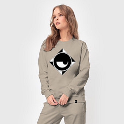 Костюм хлопковый женский Spy x Family Logo, цвет: миндальный — фото 2