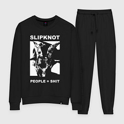 Костюм хлопковый женский Slipknot People Shit, цвет: черный