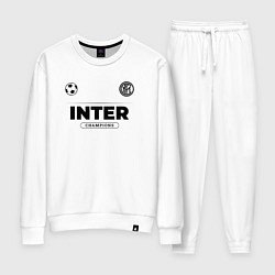 Костюм хлопковый женский Inter Униформа Чемпионов, цвет: белый