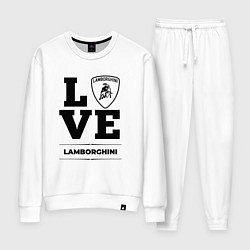 Костюм хлопковый женский Lamborghini Love Classic, цвет: белый