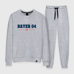 Костюм хлопковый женский Bayer 04 FC Classic, цвет: меланж