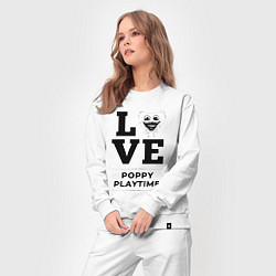 Костюм хлопковый женский Poppy Playtime Love Classic, цвет: белый — фото 2