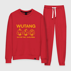 Костюм хлопковый женский Wu-Tang Childrens, цвет: красный