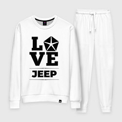Костюм хлопковый женский Jeep Love Classic, цвет: белый