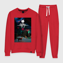 Костюм хлопковый женский Stray: Alawe, цвет: красный