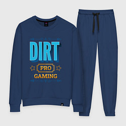 Костюм хлопковый женский Игра Dirt pro gaming, цвет: тёмно-синий