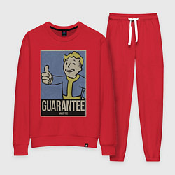 Костюм хлопковый женский Vault guarantee boy, цвет: красный