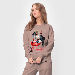 Костюм хлопковый женский Nuka - cola girl, цвет: пыльно-розовый — фото 2