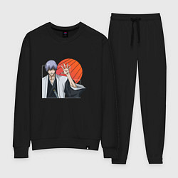 Костюм хлопковый женский Ичимару Гин из аниме блич, цвет: черный