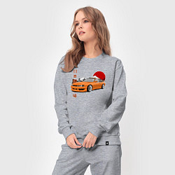 Костюм хлопковый женский Silvia s14 JDM Retro Car, цвет: меланж — фото 2