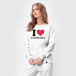 Костюм хлопковый женский I love Capoeira - Battle line graph, цвет: белый — фото 2