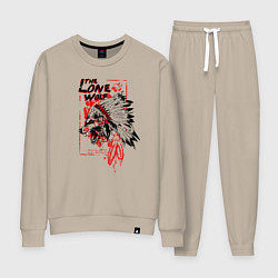 Женский костюм Одинокий волк индеец