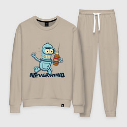 Костюм хлопковый женский Little Bender, цвет: миндальный