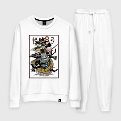 Костюм хлопковый женский Команда Кайдзю - Кайдзю номер 8, цвет: белый