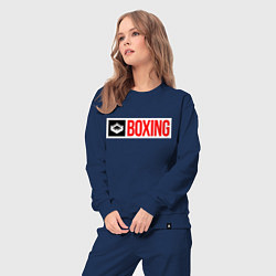 Костюм хлопковый женский Ring of boxing, цвет: тёмно-синий — фото 2