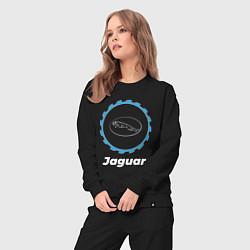 Костюм хлопковый женский Jaguar в стиле Top Gear, цвет: черный — фото 2