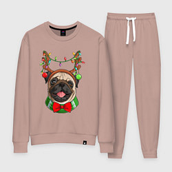 Женский костюм Новогодний мопс