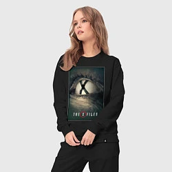 Костюм хлопковый женский X - Files poster, цвет: черный — фото 2