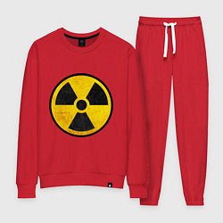 Костюм хлопковый женский Atomic Nuclear, цвет: красный