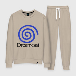 Костюм хлопковый женский Sega dreamcast, цвет: миндальный