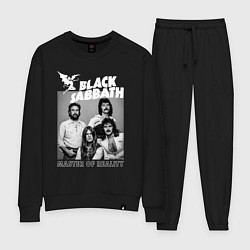 Костюм хлопковый женский Black Sabbath rock, цвет: черный