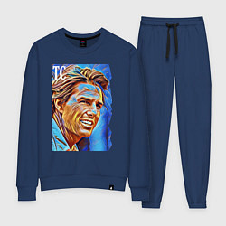 Костюм хлопковый женский Tom Cruise - film actor, цвет: тёмно-синий