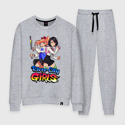 Костюм хлопковый женский River city girls - Misako and Kyoko, цвет: меланж