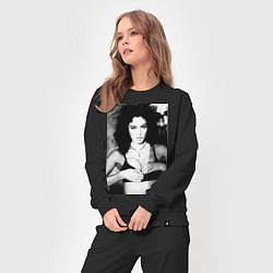 Костюм хлопковый женский Дерзкая Моника Беллуччи - Monica Bellucci, цвет: черный — фото 2