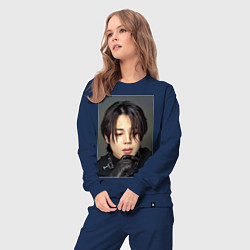 Костюм хлопковый женский Handsome Jimin, цвет: тёмно-синий — фото 2