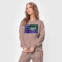 Костюм хлопковый женский Голова Давида, цвет: пыльно-розовый — фото 2