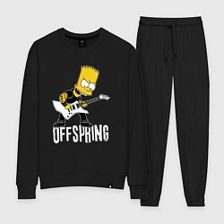 Костюм хлопковый женский Offspring Барт Симпсон рокер, цвет: черный